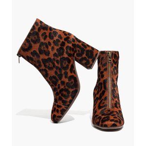 Madewell Amalia Zip Boot in Leopard Calf Hair
